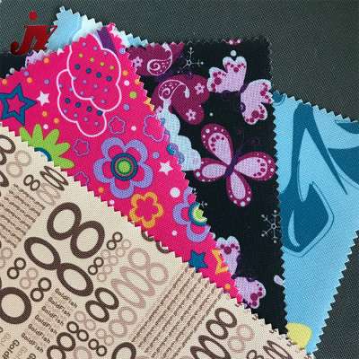 Jinyi Factory High quality DTY 600D printed polyester oxford pvc waterproof fabric for bag material cloth price